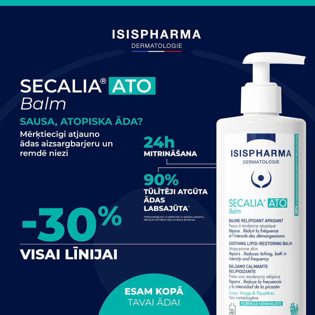Isispharma Secalia līnijas līdzekļiem -30%!