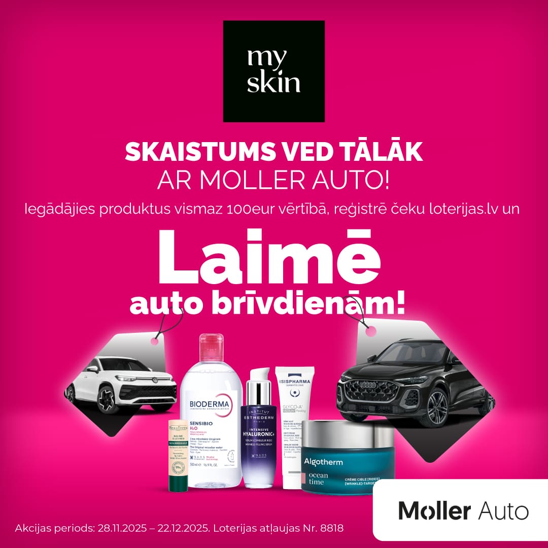 LOTERIJA "Skaistums ved tālāk ar Moller Auto"