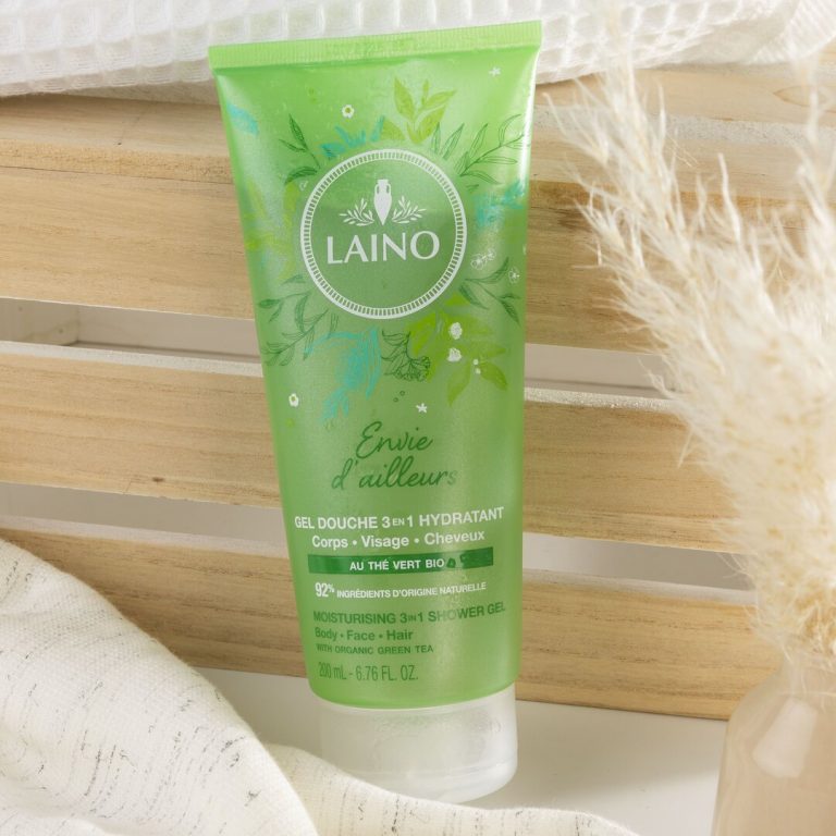 Laino Zaļās tējas mitrinošs dušas šampūns 3in1, 200ml