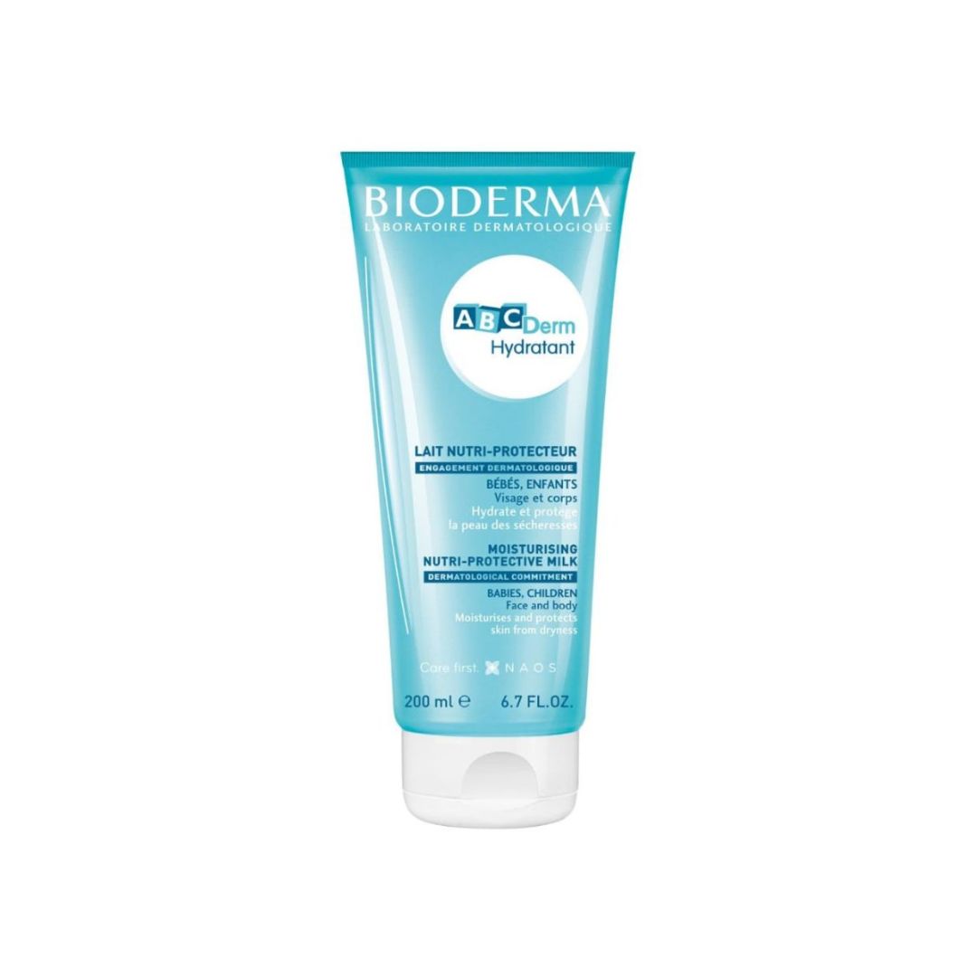 BIODERMA ABCDerm Hydratant mitrinošs pieniņš zīdaiņiem un bērniem 200 ml