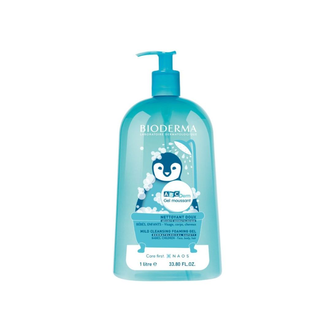 BIODERMA ABCDerm Gel moussant attīrošs putojošs gels zīdaiņiem un bērniem 1 l