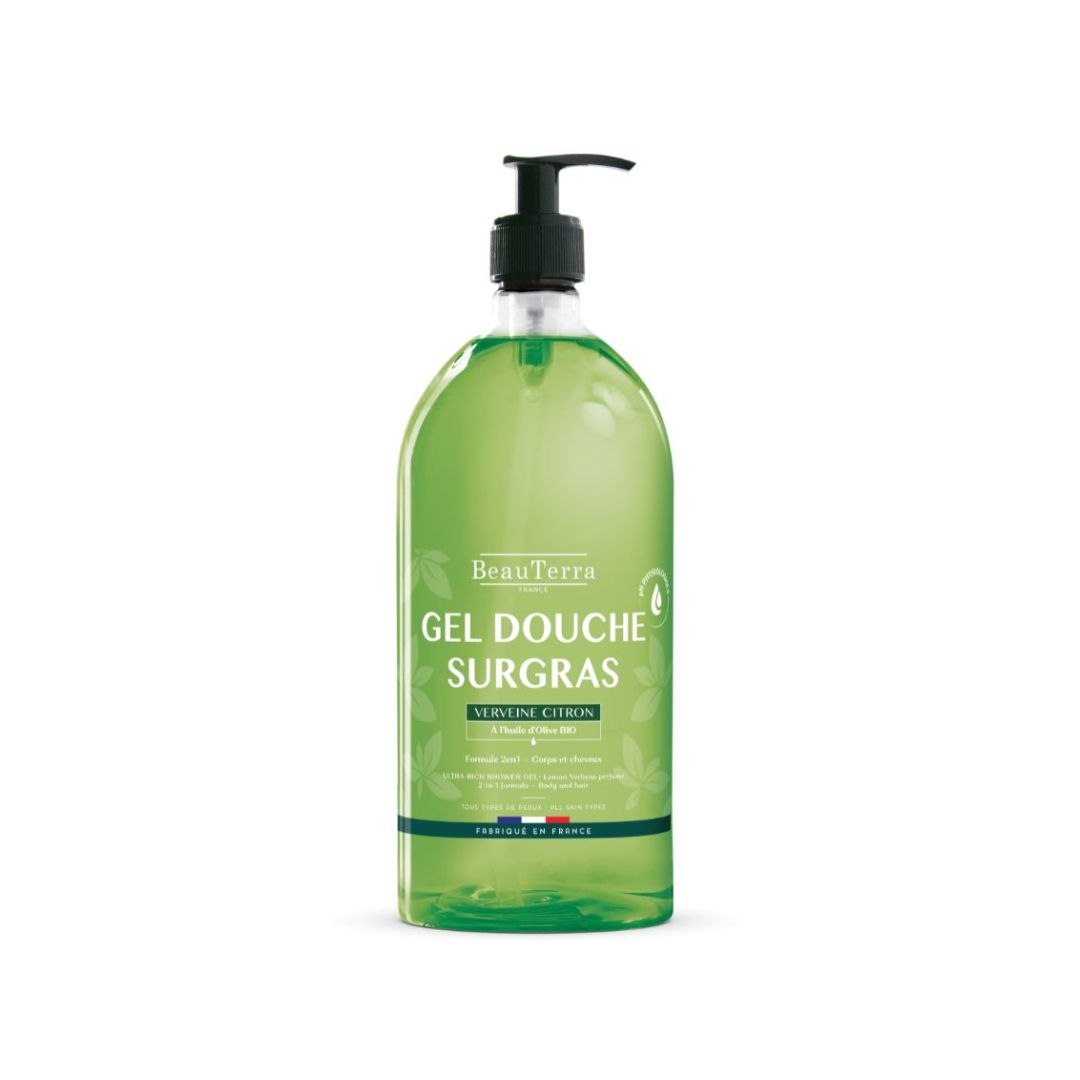 Beauterra CITRONVERBĒNAS DUŠAS GELS, ar bio olīveļļu 1L