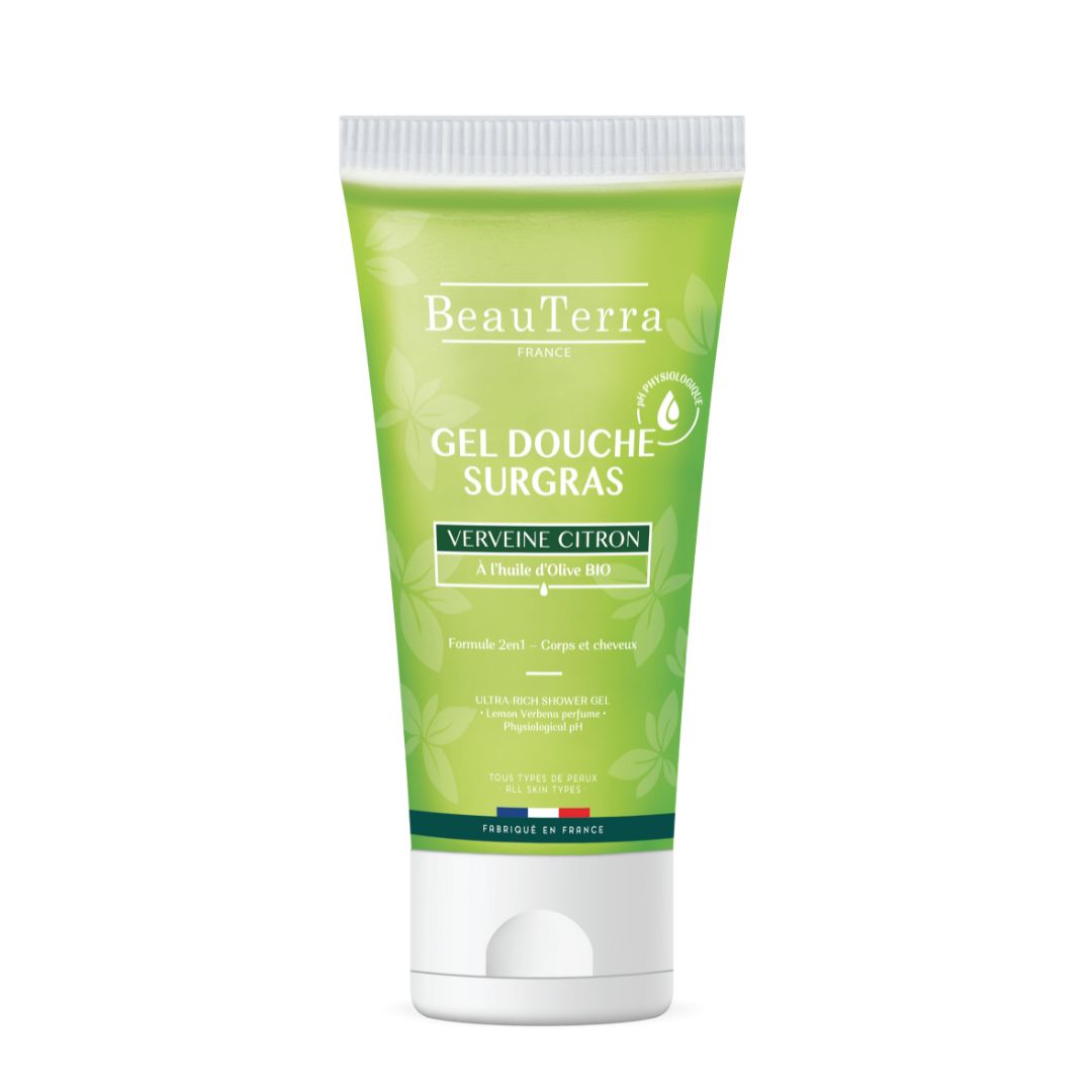 Beauterra CITRONVERBĒNAS DUŠAS GELS, ar bio olīveļļu