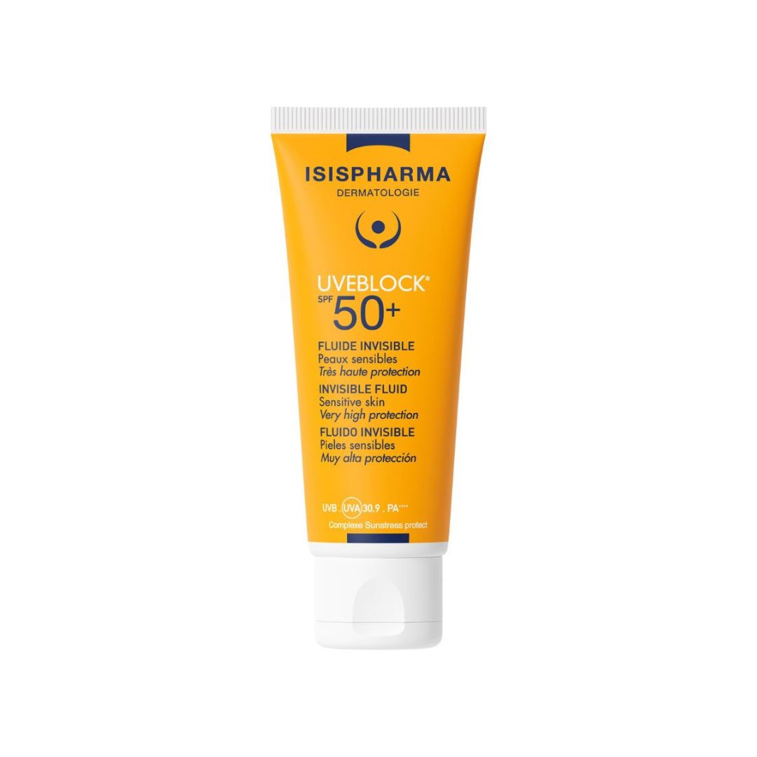 ISISPHARMA UVEBLOCK SPF50+ Fluid aizsargfluīds normālai un sausai ādai 40ml